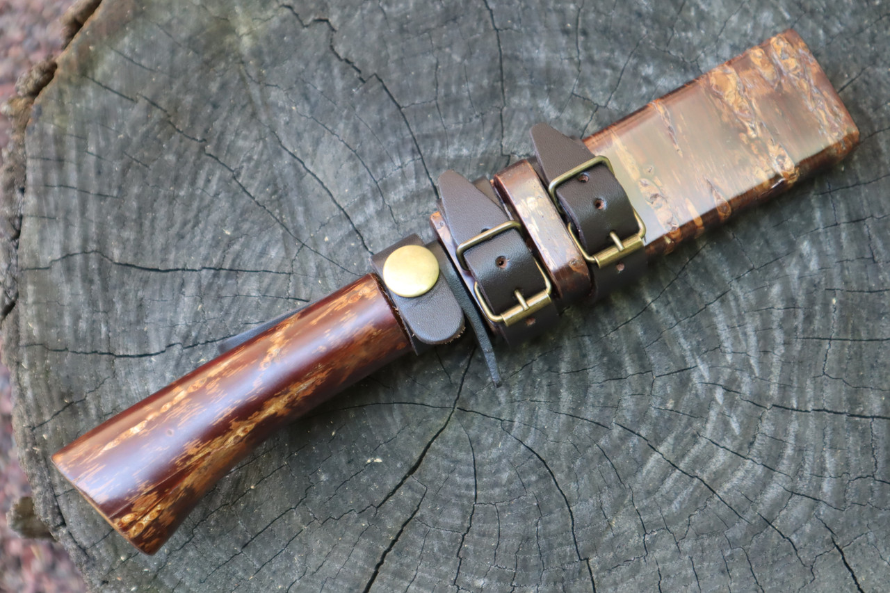 Masano Toyokuni TKA-017 Sakura 3.34" Damascus Fixed Blade Hunting Knife