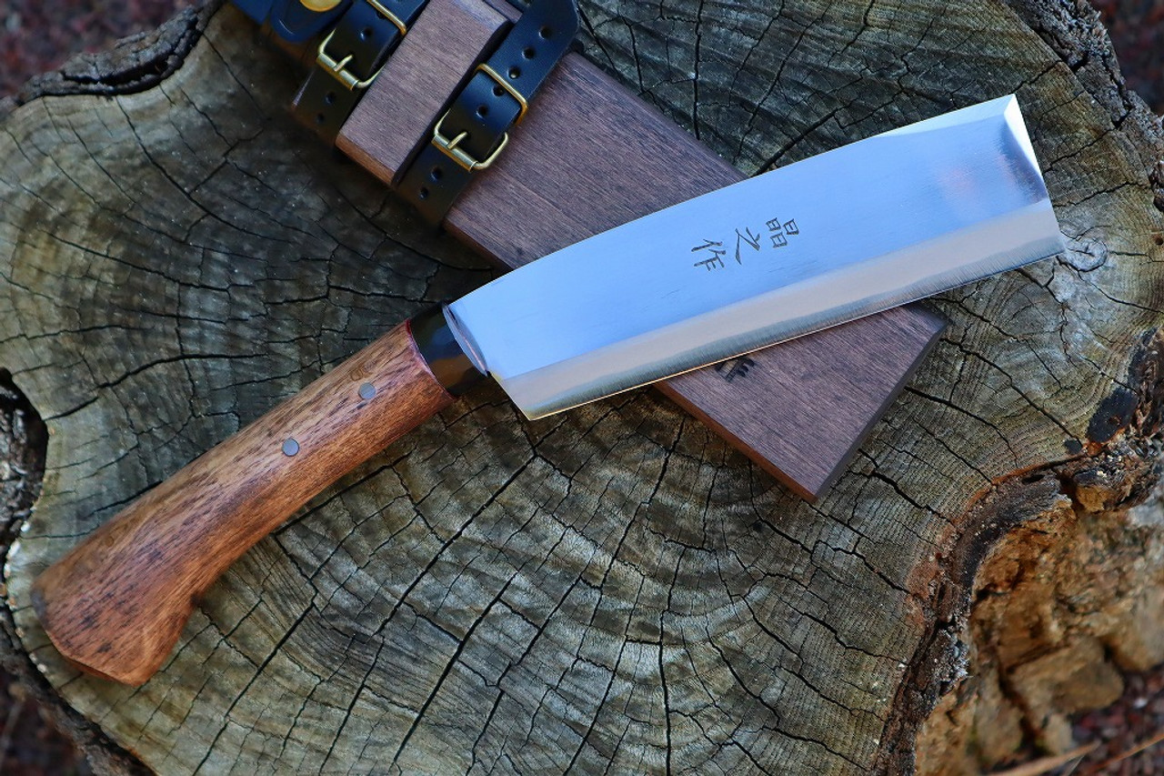 Masano Toyokuni TKA-027 Takuminata D. Bevel Fixed Blade Nata Hatchet Knife
