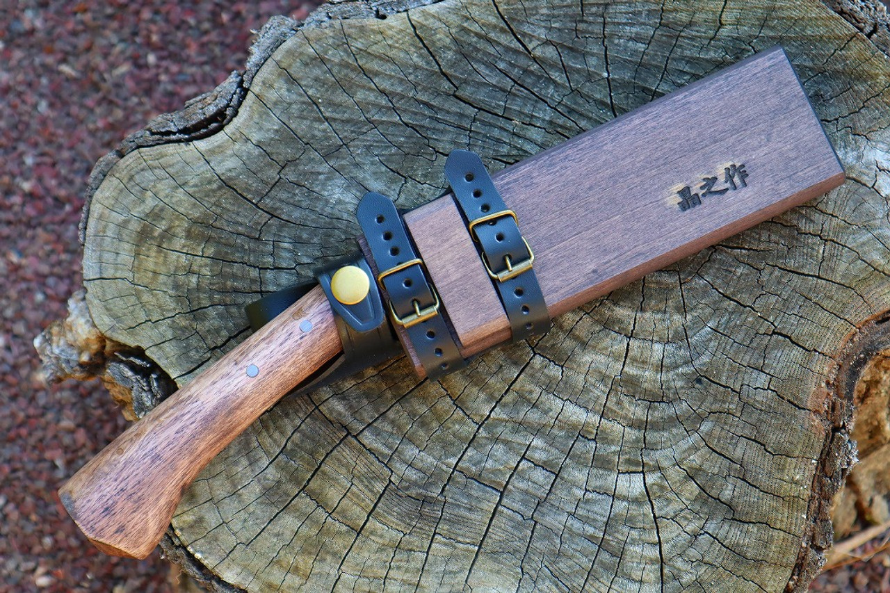 Masano Toyokuni TKA-027 Takuminata D. Bevel Fixed Blade Nata Hatchet Knife