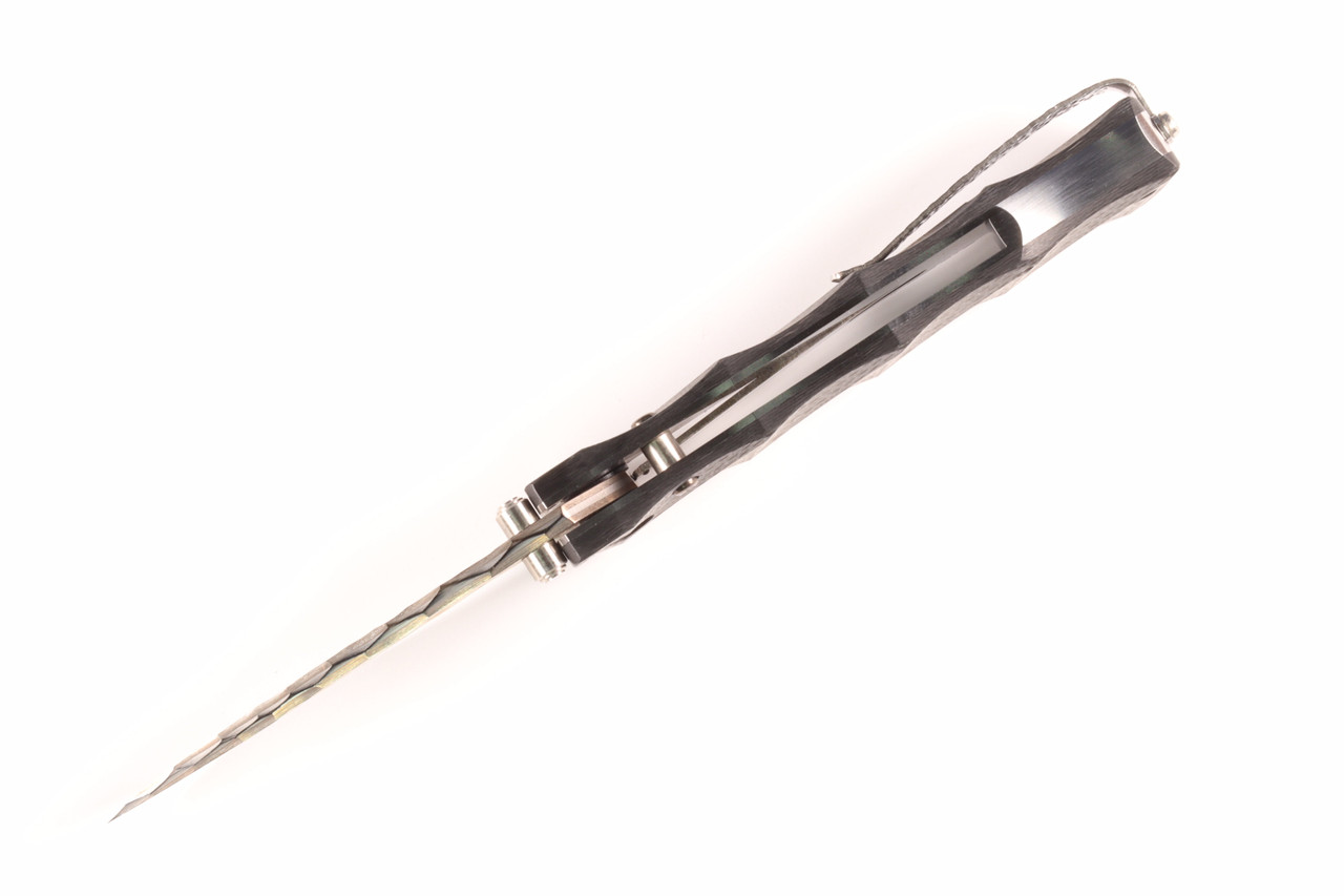 MC-33C-FGB-G 25th Anniversary Shinra Take Bamboo Design Black G10/Carbon Fiber Handle