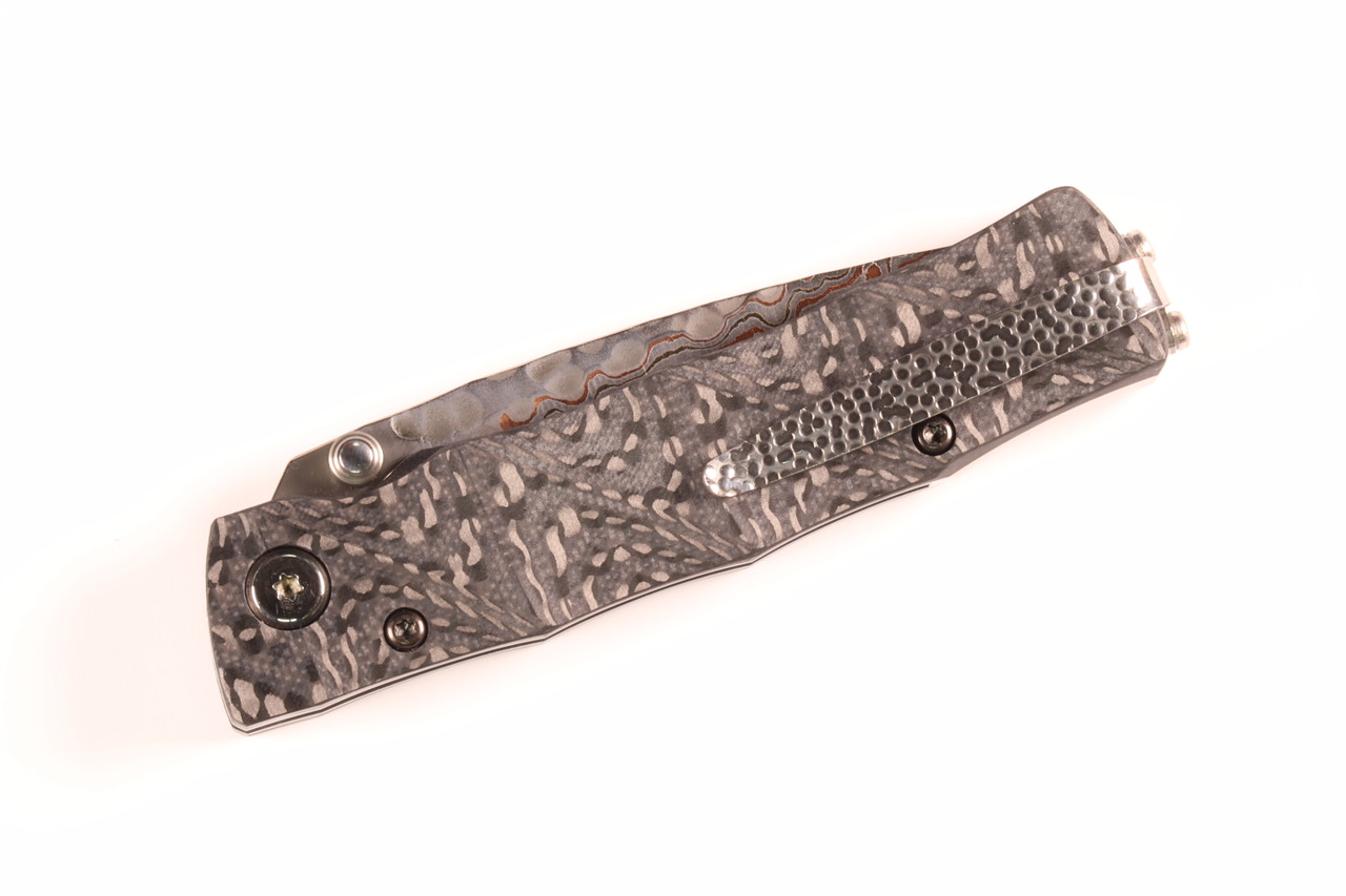MC-33C-FGB-G 25th Anniversary Shinra Take Bamboo Design Black G10/Carbon Fiber Handle