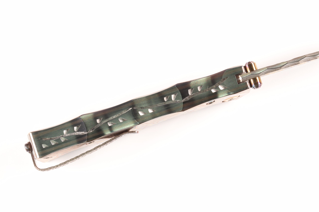 MC-33RD 25th Anniversary Shinra Take Mokume Damascus Handle
