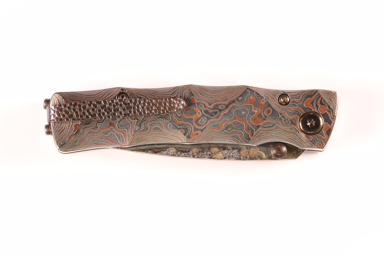 MC-33RD 25th Anniversary Shinra Take Mokume Damascus Handle