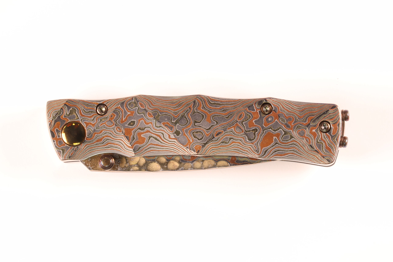 MC-33RD 25th Anniversary Shinra Take Mokume Damascus Handle