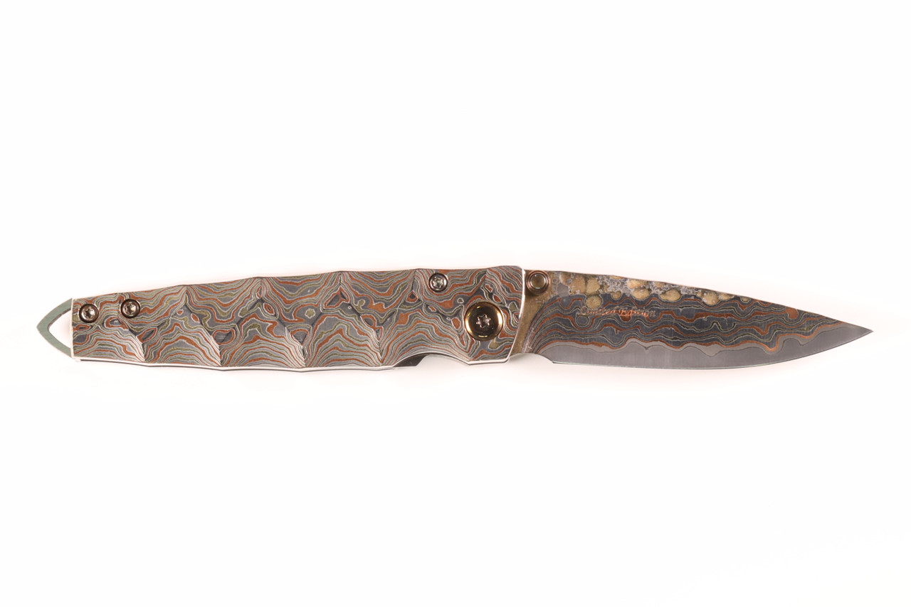 MC-34RD 25th Anniversary Shinra Tsuchi Mokume Damascus Handle