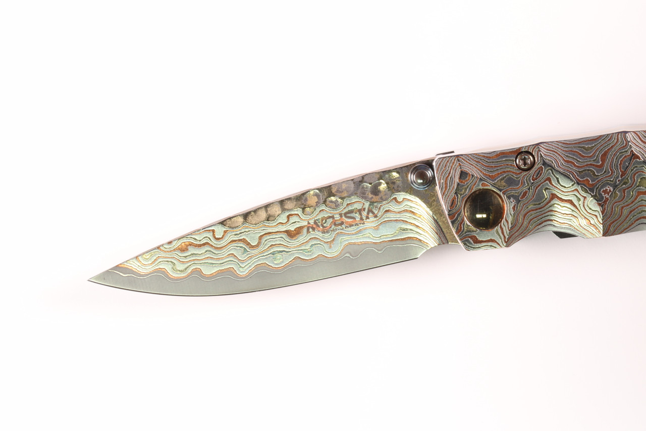 MC-34RD 25th Anniversary Shinra Tsuchi Mokume Damascus Handle