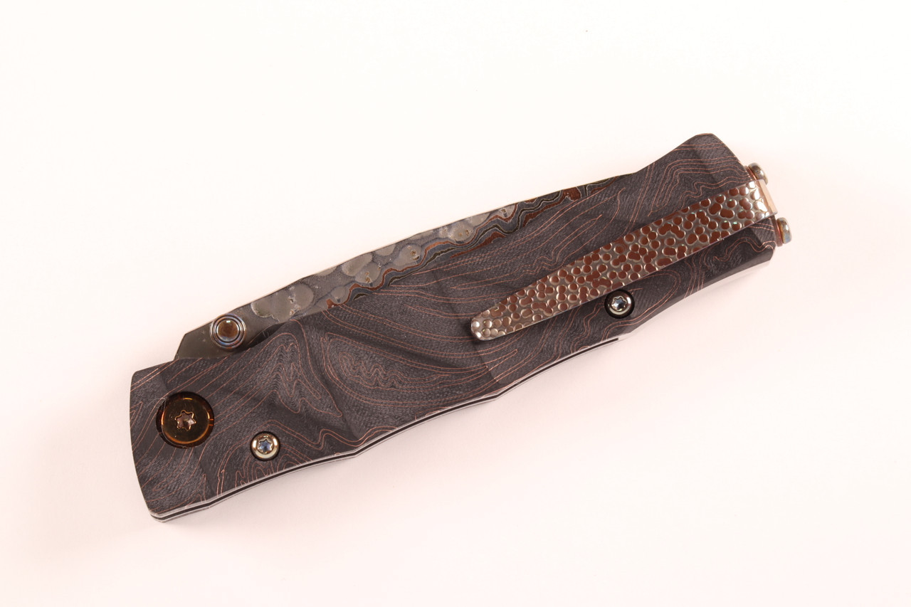 MC-33C-SG10 25th Anniversary Shinra Take Bamboo Design Black G10/Copper Handle