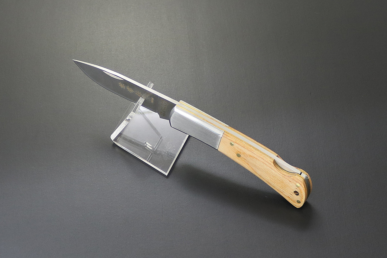 Kanetsune Seki Japan Kaico-Tou White/Brown KB-510 AUS-8 Folding Lockback Pocket Knife