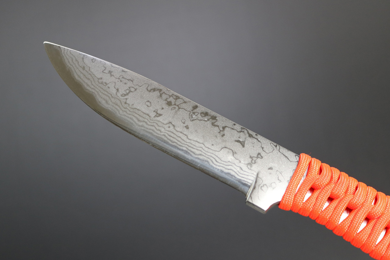 Kanetsune Seki Japan KB-291 Karasu Blue Steel 125mm Paracord Hunting Field Knife
