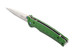 Mcusta MC-163D Fusion VG-10 Core Damascus Green Anodized Aluminum 4.25" Folding knife