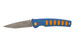 Mcusta MC-42C Katana VG-10 Core San Mai Blue/Orange Anodized Aluminum 4.25" Folding Knife