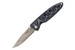 Mcusta MC-10D Classic Wave VG-10 Core Damascus Blue Micarta 4.37" Folding Knife