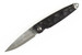 Mcusta MC-79DP Shinra Emotion Tsuchi VG-10 Core Damascus Black Pakkawood 3.75" Folding Knife