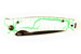 Mcusta 2023 Limited Edition MC-4BC-D2 Katana VG-10 Core San Mai Green/white 4.25" Folding knife