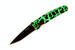 Mcusta MC-4BC-D10 VG-10 Core San Mai Green/black finished Aluminum 4.25" Folding knife