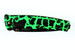 Mcusta MC-4BC-D10 VG-10 Core San Mai Green/black finished Aluminum 4.25" Folding knife