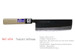 Kanetsune KC-434 Nakiri Blue Steel #2 Kuro-Uchi 165mm Kitchen Cutlery Chef Knife
