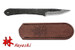 Kanetsune KB-421 Hayashi White Steel 65mm One-Piece Field Knife Rough Hammered Finish