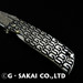 G. Sakai 11165 Gentleman Black Decorative & Damascus Folding Pocket Knife