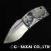 G. Sakai 11602 Ukimon Great Wave VG10 Small Money Clip Folding Pocket Knife