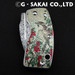 G. Sakai 11610 Ukimon Camellia Damascus Money Clip Folding Pocket Knife