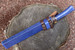 Masano Toyokuni TKA-002 Urusi 8.26" Blue Fixed Damascus Hunting Knife