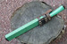 Masano Toyokuni TKA-003 Urusi 8.26" Green Fixed Damascus Hunting Knife