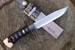 Masano Toyokuni TKA-006 Samurai 4.9" Damascus Fixed Blade Hunting Knife