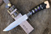Masano Toyokuni TKA-006 Samurai 4.9" Damascus Fixed Blade Hunting Knife