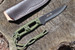 Masano Toyokuni TKA-020 Yama 4" Green Fixed Blade Hunting Camp Knife