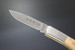Kanetsune Seki Japan Kaico-Tou White/Brown KB-510 AUS-8 Folding Lockback Pocket Knife