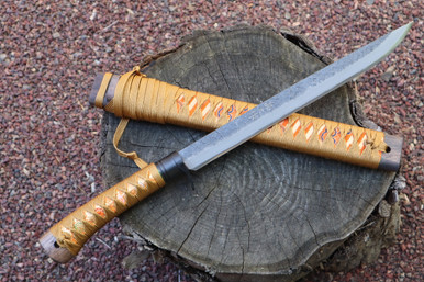 Couteau Fixe Karambit Masano Toyokuni TKA-011 - Lame Damas 4,52", Manche Corde, Fabrication Japon