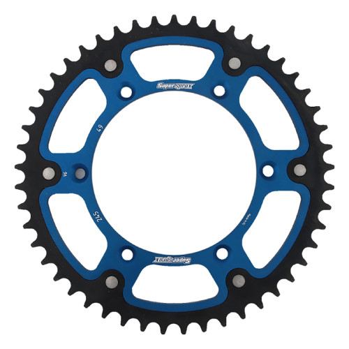 Supersprox - Blue Stealth sprocket, 49T, Chain Size 520, RST-245-49-BLU