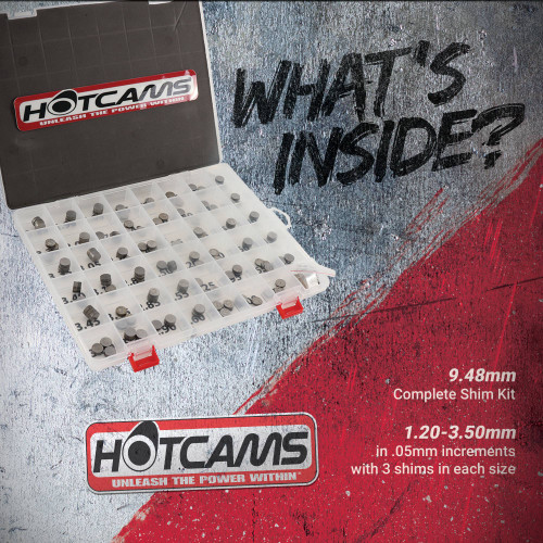 Hot Cams Complete Shim Kit for Arctic Cat DVX 400 04-08, 68-2072
