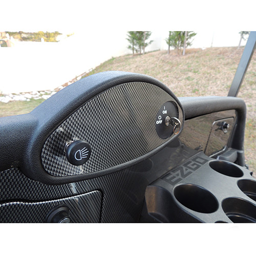 Dash Cover Plate For E-Z-GO RXV Fleet Carbon Fiber Golf Carts; DASH-0084