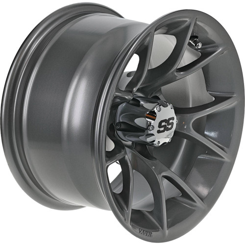 RHOX Wheel RX406, Gun Metal, 12x7 ET-25 Golf Carts; TIR-RX406-GM