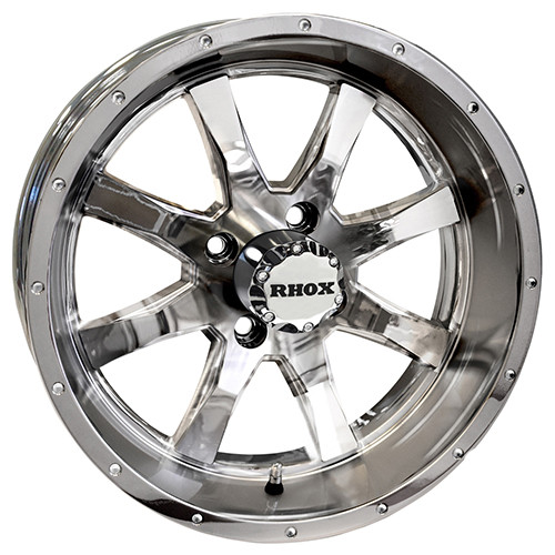 Wheel Chrome, 15x6, ET-15 Golf Carts; TIR-RX375-C