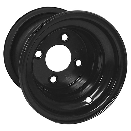 Wheel Steel, Black, 8x7 w/ 3:4 offset,(4) TIR-217 mounted on TIR-400; TIR-414