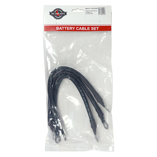 Battery Cable Set For E-Z-GO RXV 2008 and newer Golf Carts; BAT-1022A