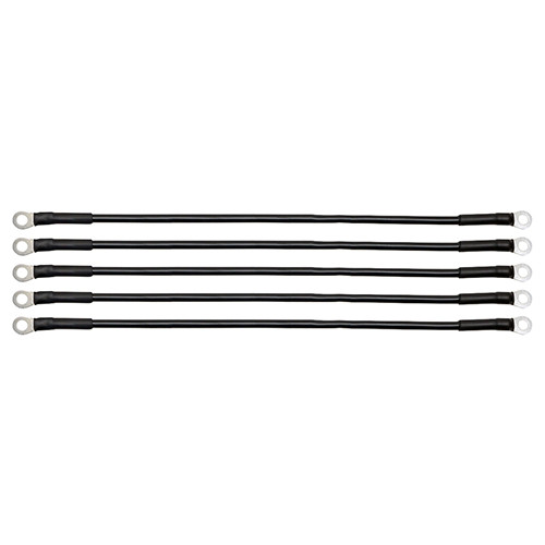 Battery Cables For Club Car 7263, E-Z-GO 11885G4 16" 6 Gauge Black; BAT-1013-5