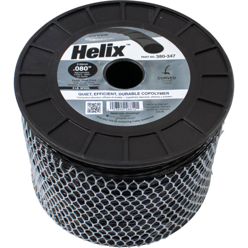 Helix Trimmer Line 2236' Approximate Length, 0.080" Diameter, Black; 380-347