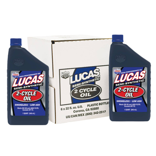 New Stens 051-533 2-cycle Oil Fits Semi-synthetic 6 Btls/1 Qt Lucas 10110