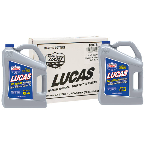 New Stens 051-603 Magnum High TBN Motor Oil For SAE 15W-40 4 Btls/1 Gal Lucas
