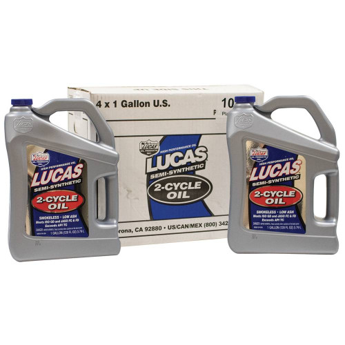 New Stens 051-537 Semi-Synthetic 2-Cycle Oil Fits Case Of 4 Gallon Bottles Lucas