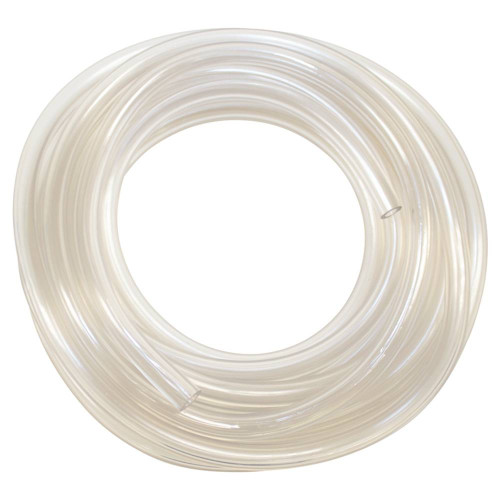 Fuel Line 1/4" ID, 25' Length, 7/16" OD, Clear PVC 115-121
