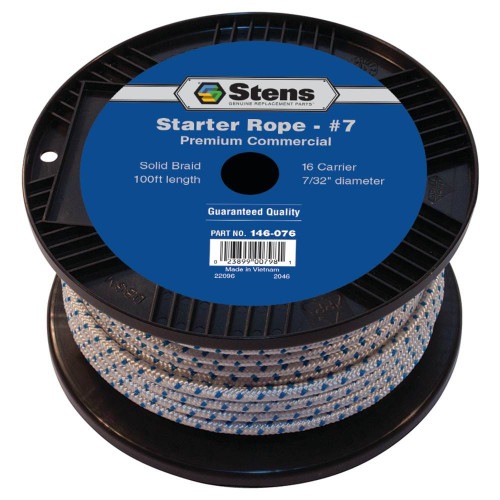 Stens For 100' Solid Braid Starter Rope 7 Solid Braid; 146-076