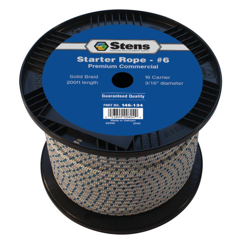Stens 200' Solid Braid Starter Rope #6 Solid Braid; 146-134