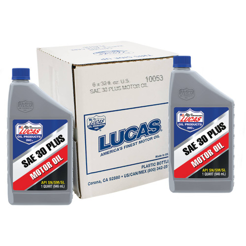 New Stens 051-559 Case of LucasOil High Performance SAE 30W MotorOil 6 Btls/1 Qt
