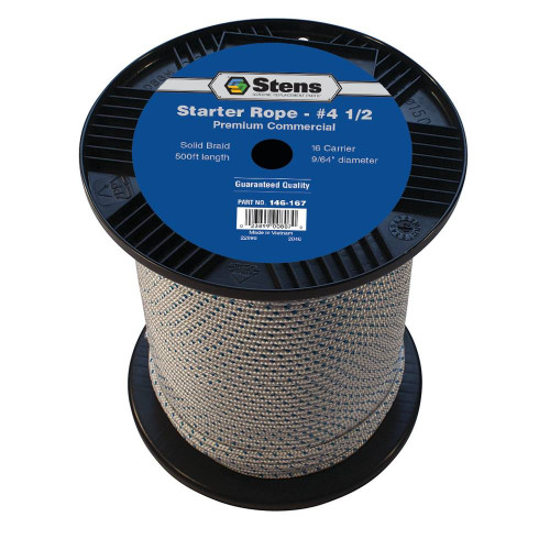 New Stens 500' Solid Braid Starter Rope 146-167 for #4 1/2 Solid Braid