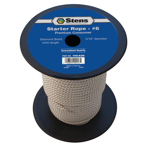 New Stens 100'Diamond Braid Starter Rope 145-620 for #6 Diamond